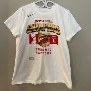 Authentic Toronto Raptors Nike 2019 NBA Champions T-shirt womens L